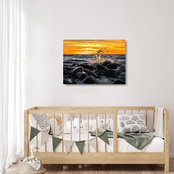 Tenger képe (üvegen) (70x50 cm)