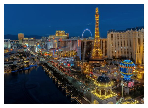Kép - Las Vegas (üvegen) (70x50 cm)