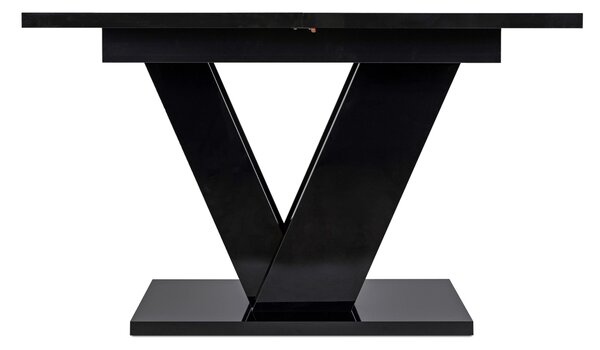 JAKS Clark étkezőasztal 120 cm black gloss glamour