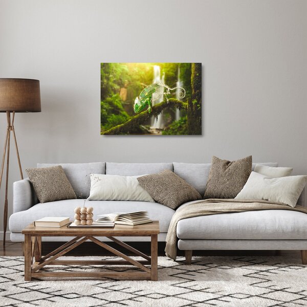 Kaméleon képe (üvegen) (70x50 cm)