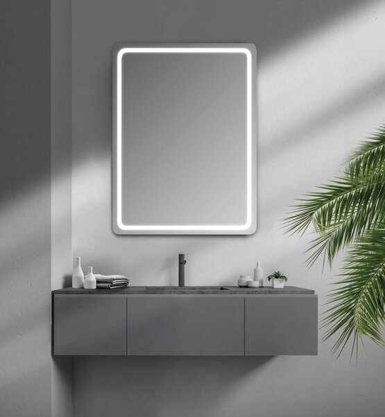 Sapho Sapho, NYX kerek tükör LED világítással, átmérője 50cm, NY500