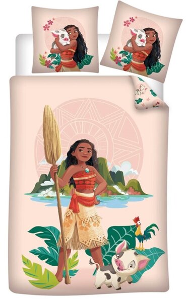 Disney Vaiana Motunui ágyneműhuzat 140×200cm, 65x65 cm
