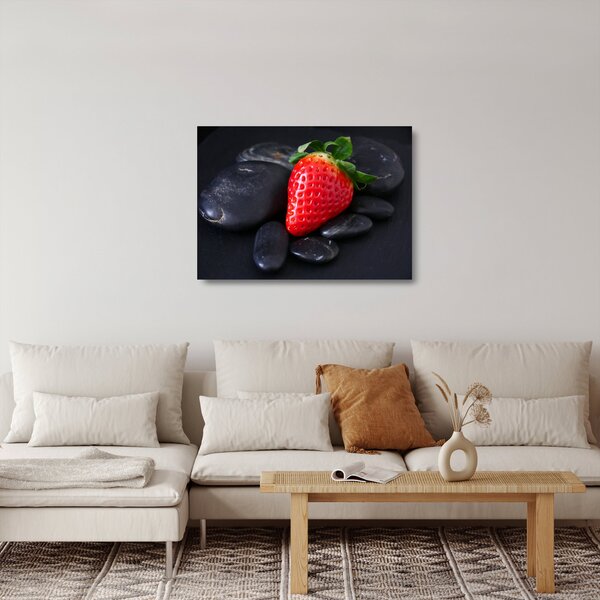 Kép - eper (üvegen) (70x50 cm)