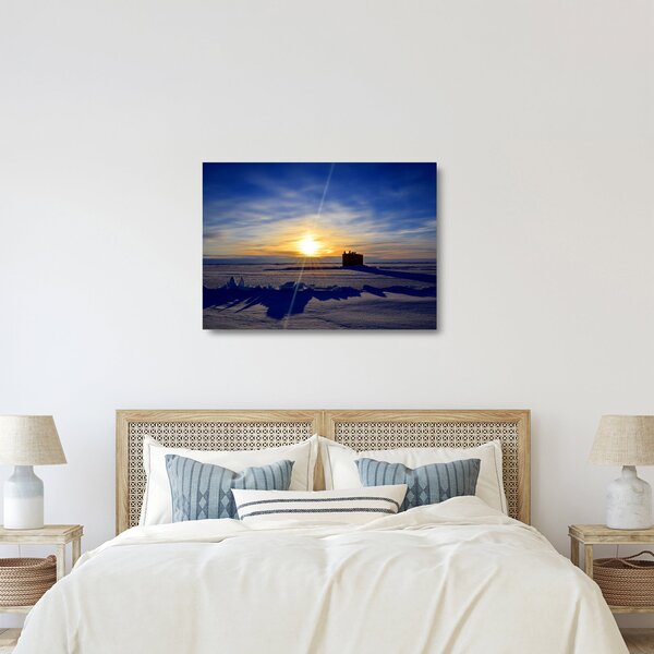 Kép - sarkvidéki táj (üvegen) (70x50 cm)