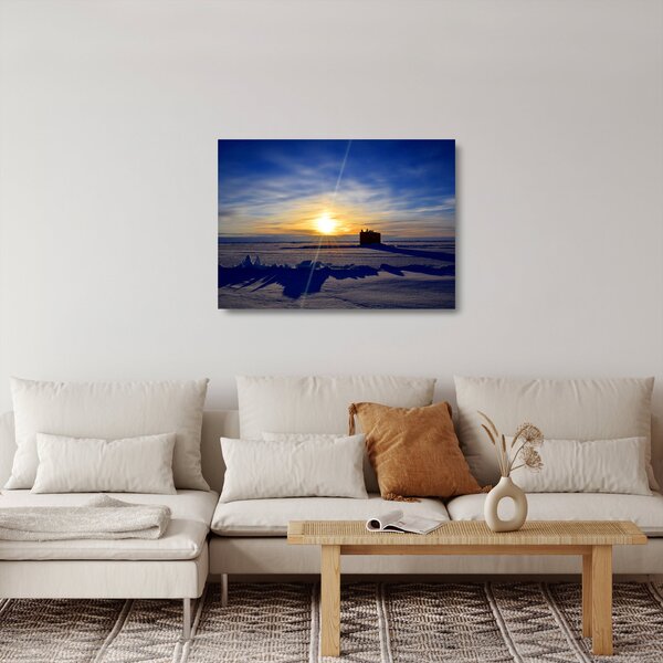 Kép - sarkvidéki táj (üvegen) (70x50 cm)