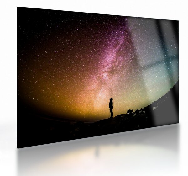 Kép - égbolt tele csillagokkal (üvegen) (70x50 cm)