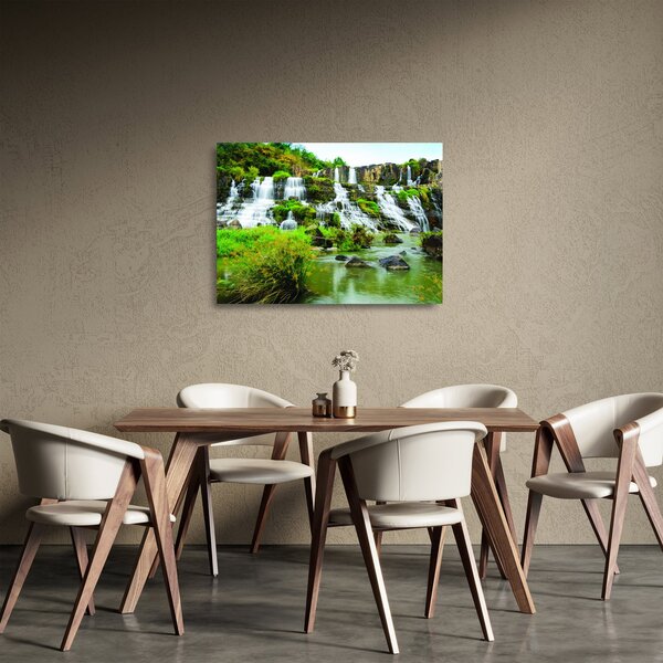 Kép - vízesés (üvegen) (70x50 cm)