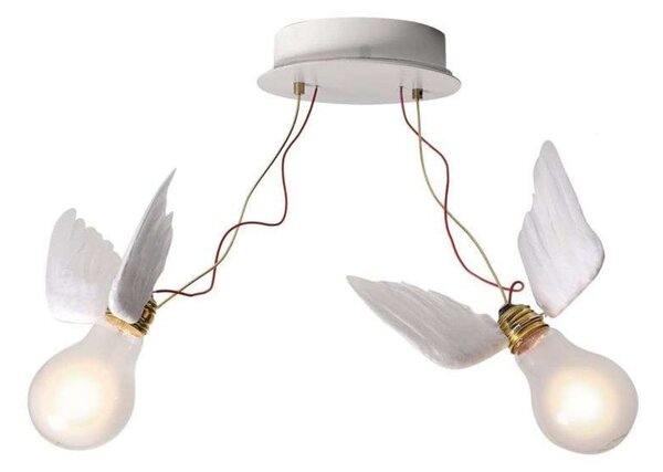Mennyezeti Lámpa Ingo Maurer, Lucellino Doppio, dimmable, Fehér, Nappali, Dizájn