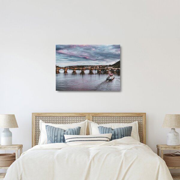 Vltava képe (üvegen) (70x50 cm)