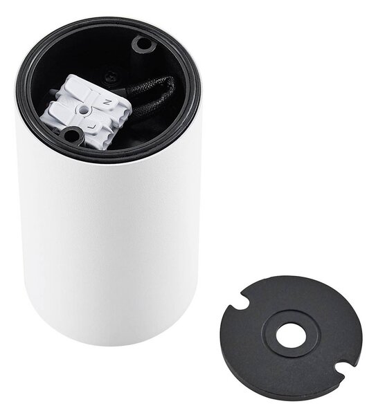 Deko-Light Downlight CAN, fehér, IP44, Ø 6 cm, fém, GU10, dimmelhető, Fehér / opál, Fürdőszoba, Alumínium