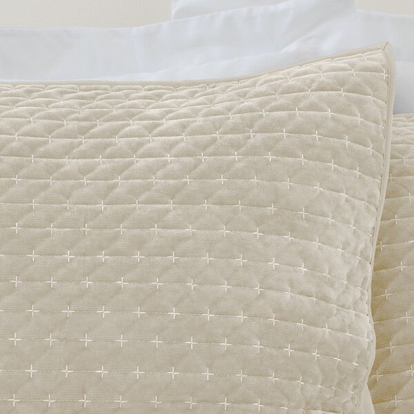 Bársony párnahuzat szett 2 db-os 50x75 cm Attica Velvet Embroidered – Bianca