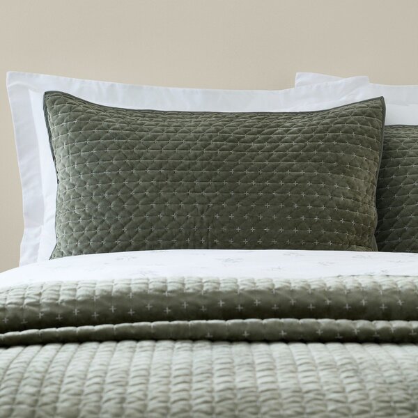 Bársony párnahuzat szett 2 db-os 50x75 cm Attica Velvet Embroidered – Bianca