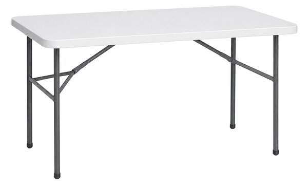 Kerti asztal összecsukható HDPE 150cm, fehér