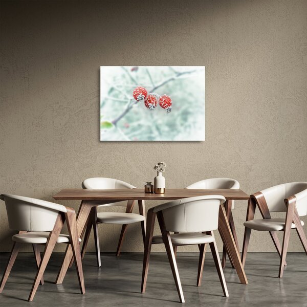 Fagyasztott csipkebogyó képe (üvegen) (70x50 cm)