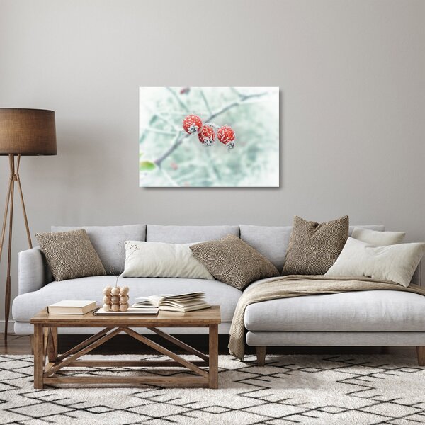 Fagyasztott csipkebogyó képe (üvegen) (70x50 cm)
