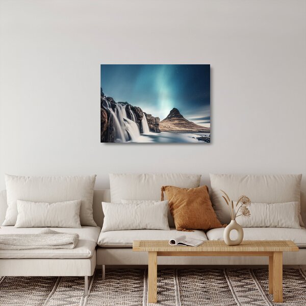 Vízesések képe (üvegen) (70x50 cm)