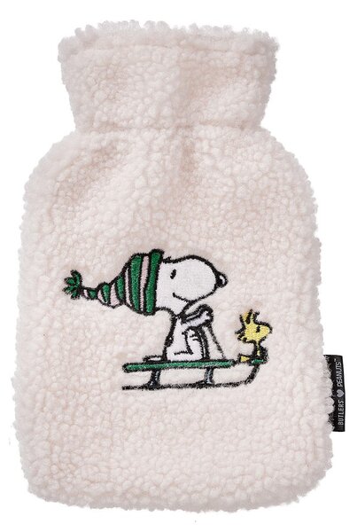 PEANUTS melegvizes párna 22cm , Snoopy szánkóval
