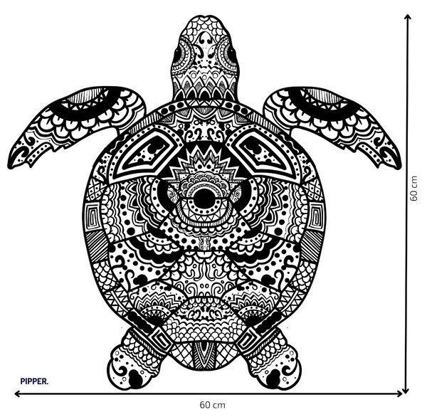 PIPPER. Falmatrica "Mandala teknős"