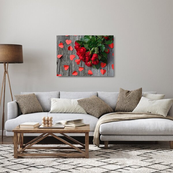 Rózsa képe (üvegen) (70x50 cm)