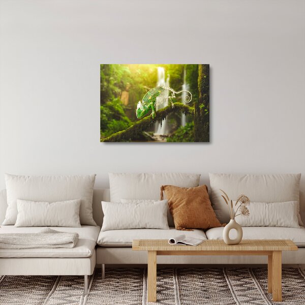 Gyík képe (üvegen) (70x50 cm)