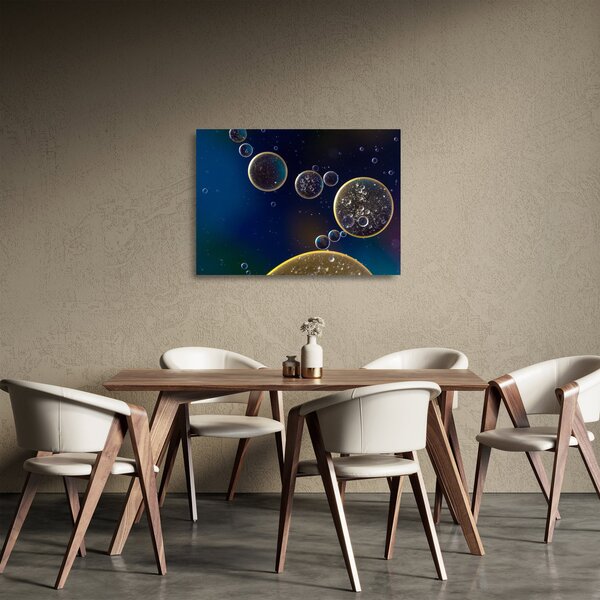 Buborékok képe (üvegen) (70x50 cm)