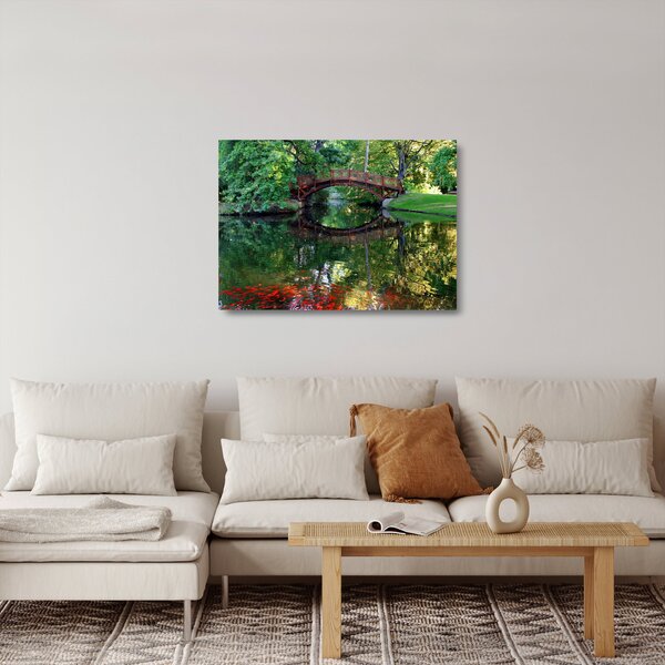 A folyó képe (üvegen) (70x50 cm)