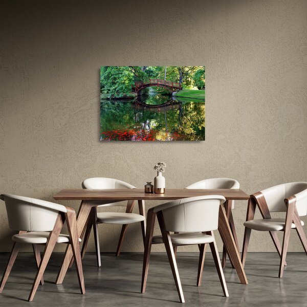 A folyó képe (üvegen) (70x50 cm)