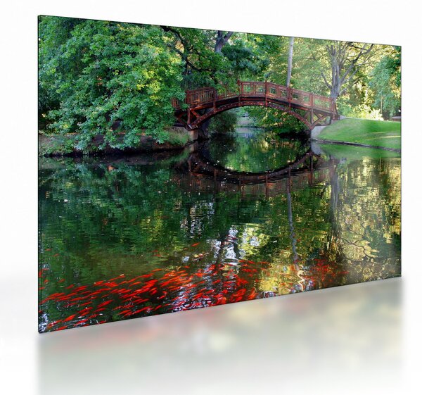 A folyó képe (üvegen) (70x50 cm)