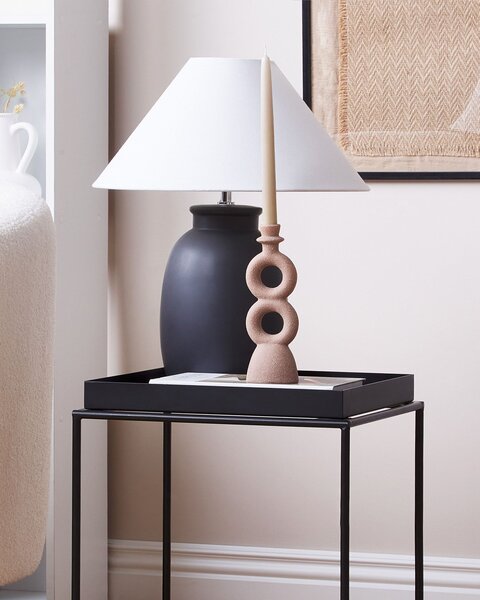 Gyertyatartó NAOUSA 23 cm Kerámia Bézs