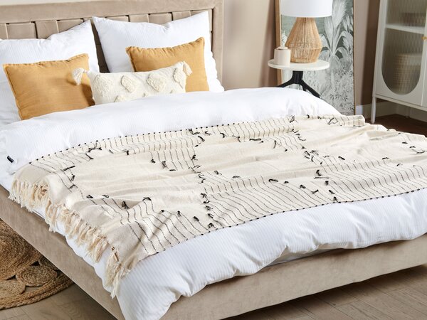 Takaró ULUYOL Pamut 130 x 170 cm Bézs