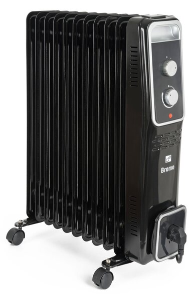 G21 Bromo olajradiátor fekete, 11 elem, 2500 W
