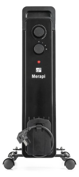G21 Merapi olajradiátor fekete, 11 elem, 2500 W