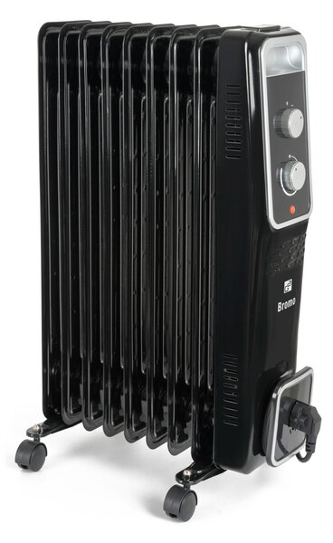 G21 Bromo olajradiátor fekete, 9 elem, 2000 W