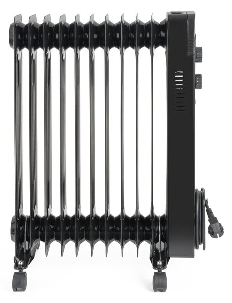 G21 Merapi olajradiátor fekete, 11 elem, 2500 W