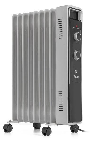 G21 Vesuv olajradiátor fehér, 9 elem, 2000 W