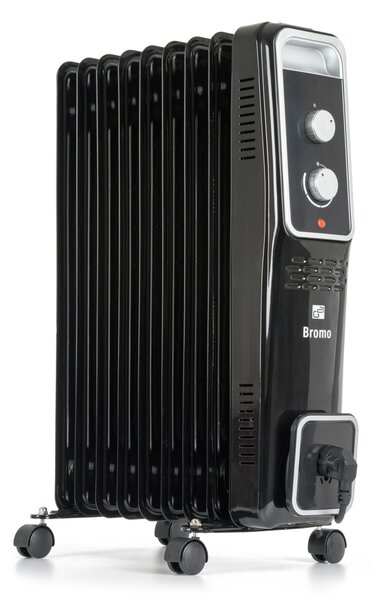 G21 Bromo olajradiátor fekete, 9 elem, 2000 W