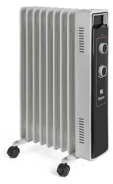 G21 Vesuv olajradiátor fehér, 9 elem, 2000 W