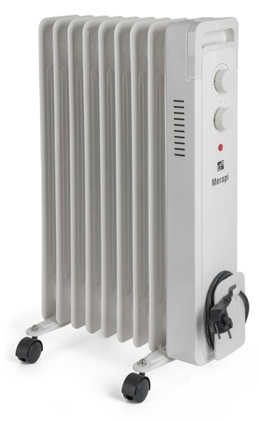 G21 Merapi olajradiátor fehér, 9 elem, 2000 W