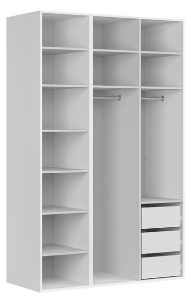 Ruhásszekrény Flex 222 (fehér + kasmír)