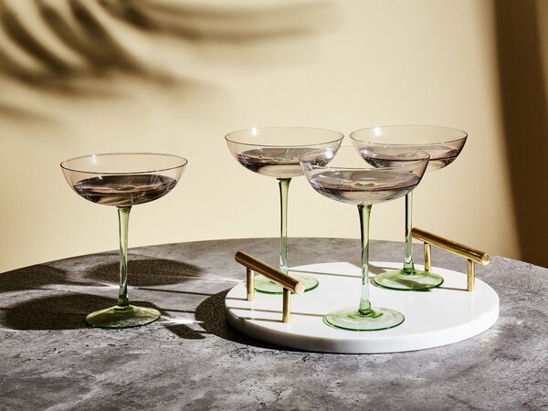 Négydarabos martinis pohárszett DIOPSIDE 250 ml Rózsaszín