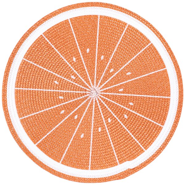 Narancs tányéralátét, 38 cm