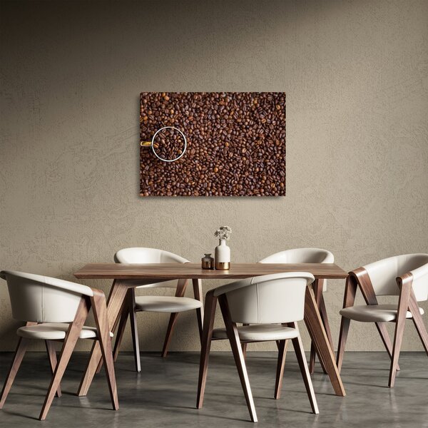Kép - kávé szemek (üvegen) (70x50 cm)