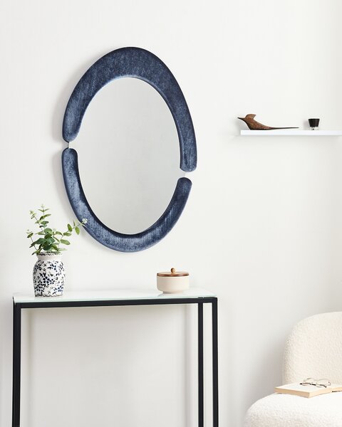 Falitükör MASSAY 53 cm 90 cm Bársony Sötétkék