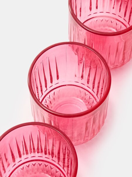 Sinsay - Színes üvegpohár szett 4 pack - élénkpink