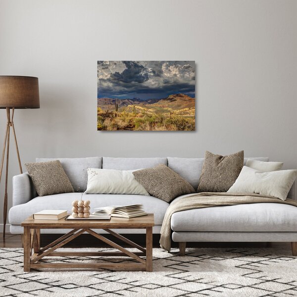 Kép - kaktuszok a természetben (üvegen) (70x50 cm)