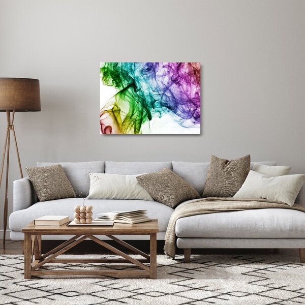 Kép - színes füst (üvegen) (70x50 cm)