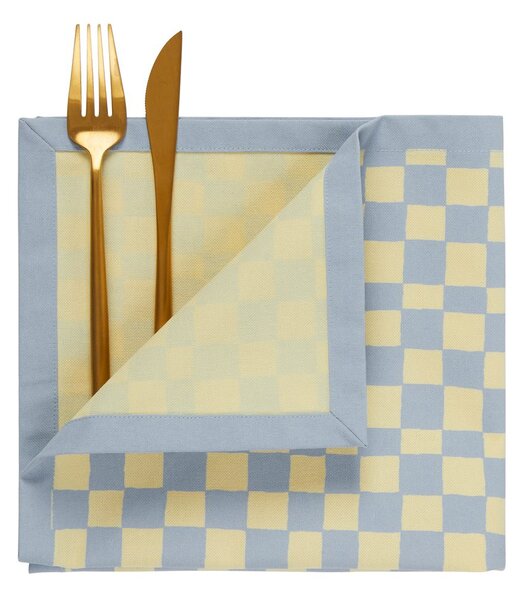 CHECKER STYLE pamut szalvéta 42x42cm
