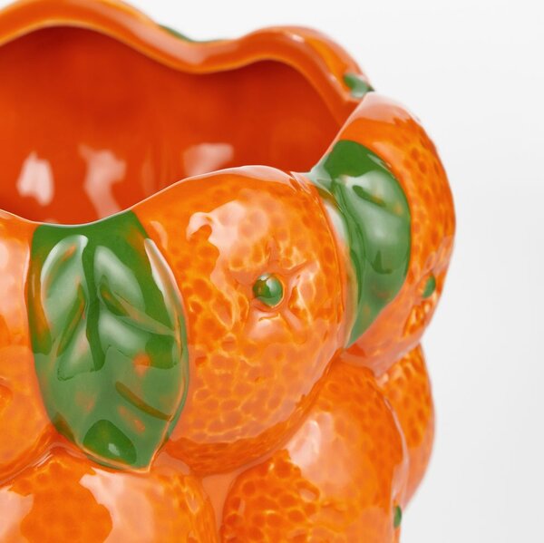 NARANJA kerámia kaspó Ø18cm, narancsok