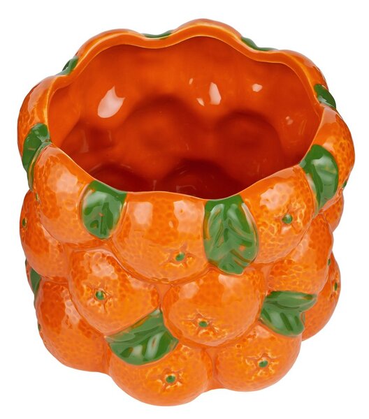 NARANJA kerámia kaspó Ø18cm, narancsok