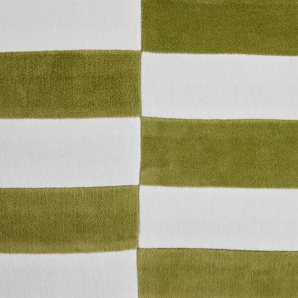 CHECKER VELVET párna 40x60cm , zöld